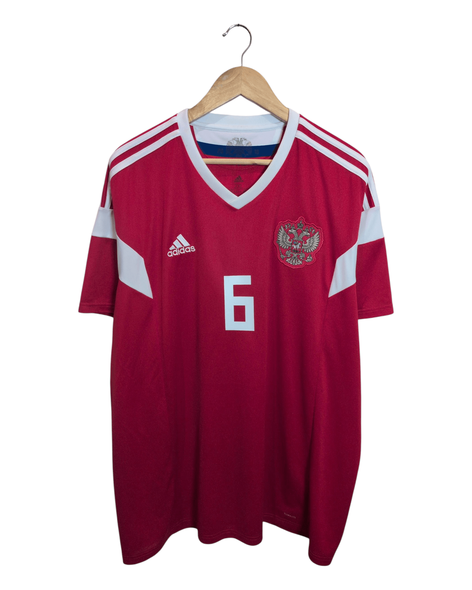 2018-19 Russia Adidas Home Shirt #6 Cherishev - (2XL)