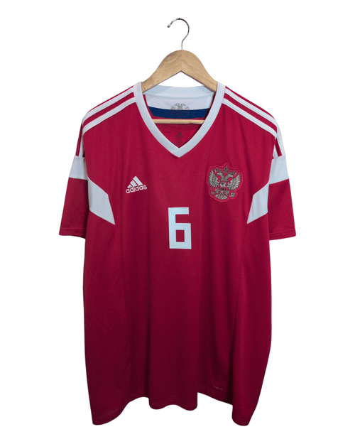 2018-19 Russia Adidas Home Shirt #6 Cherishev - (2XL)