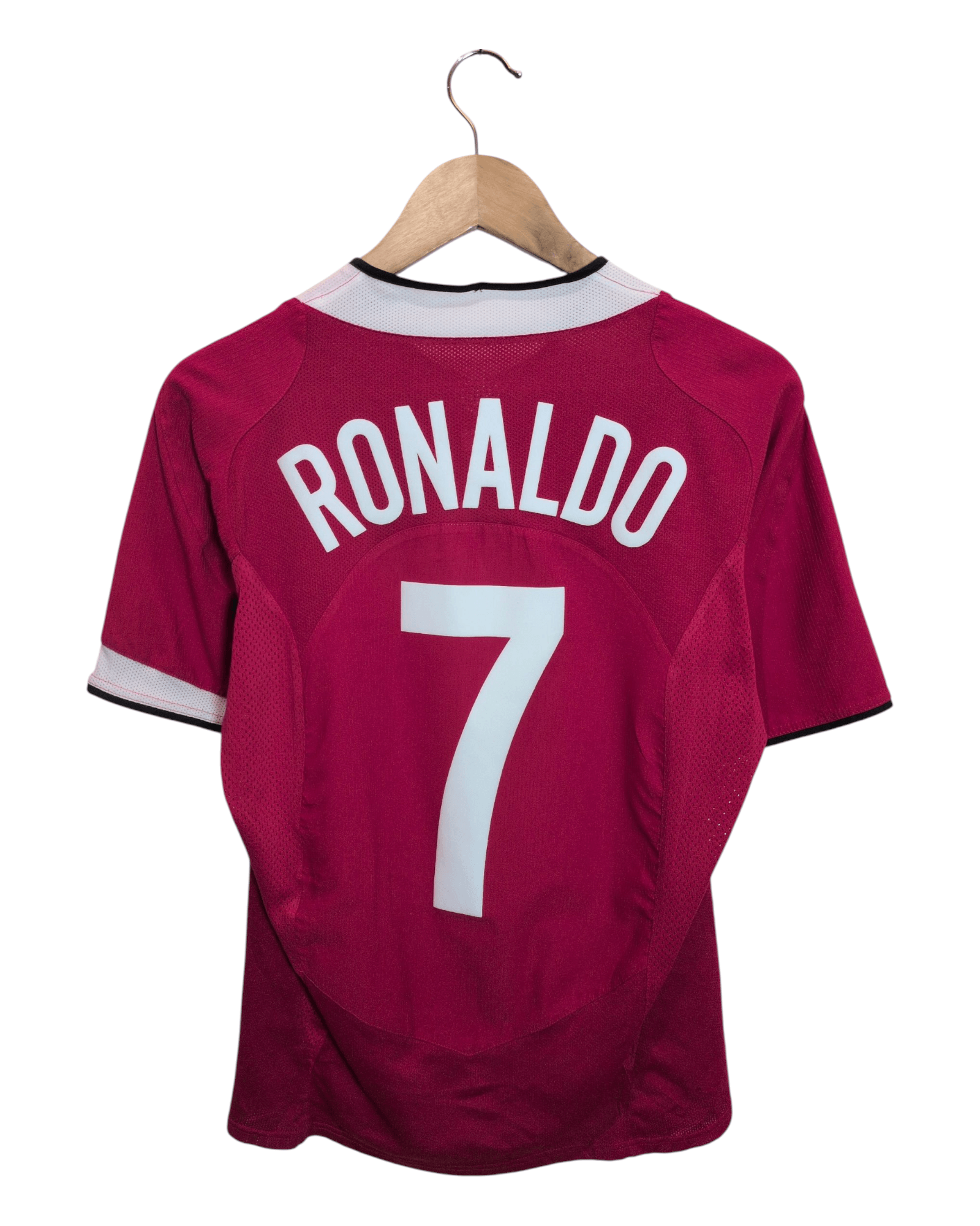 2004-06 Manchester United Nike Home Shirt #7 Ronaldo - (S)