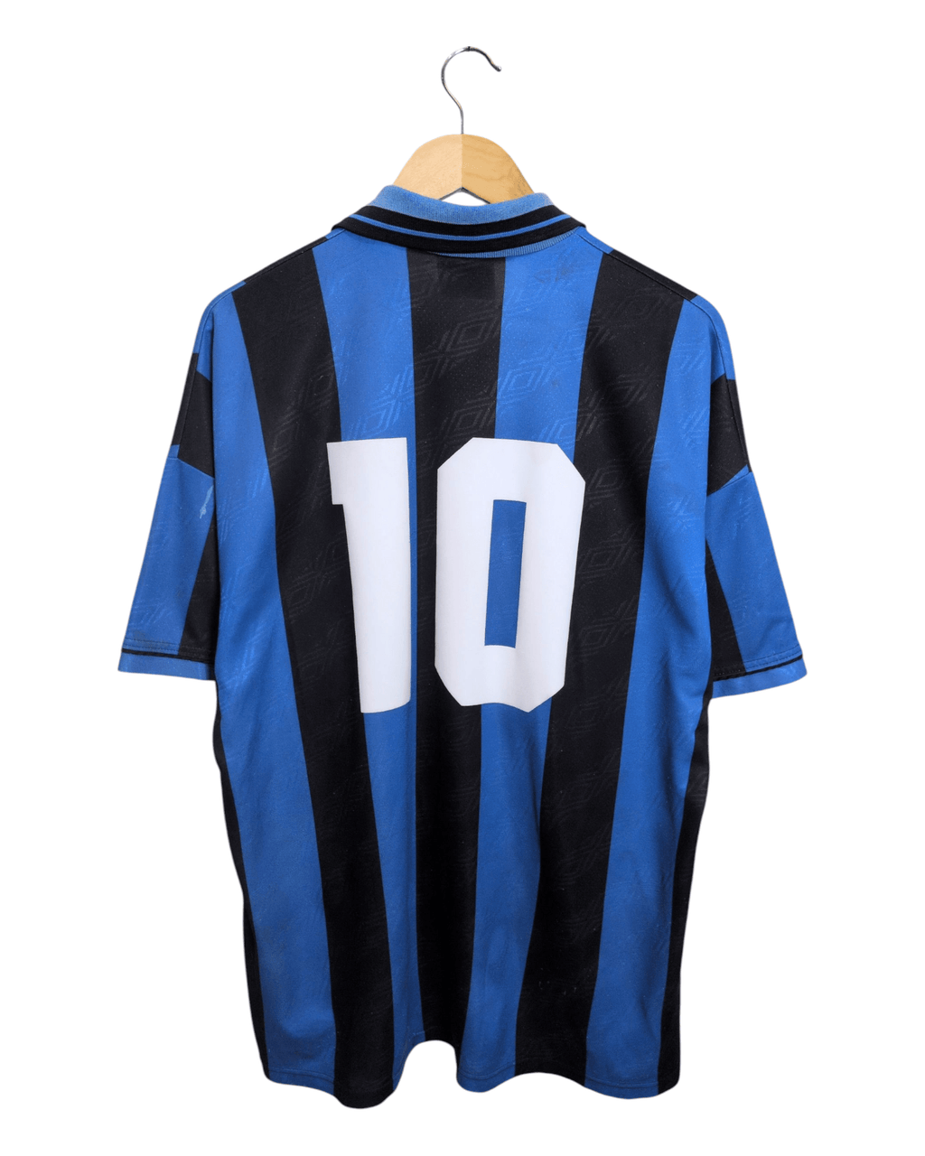 1994-95 Inter Milan Umbro Home Shirt #10 Bergkamp - (XL)