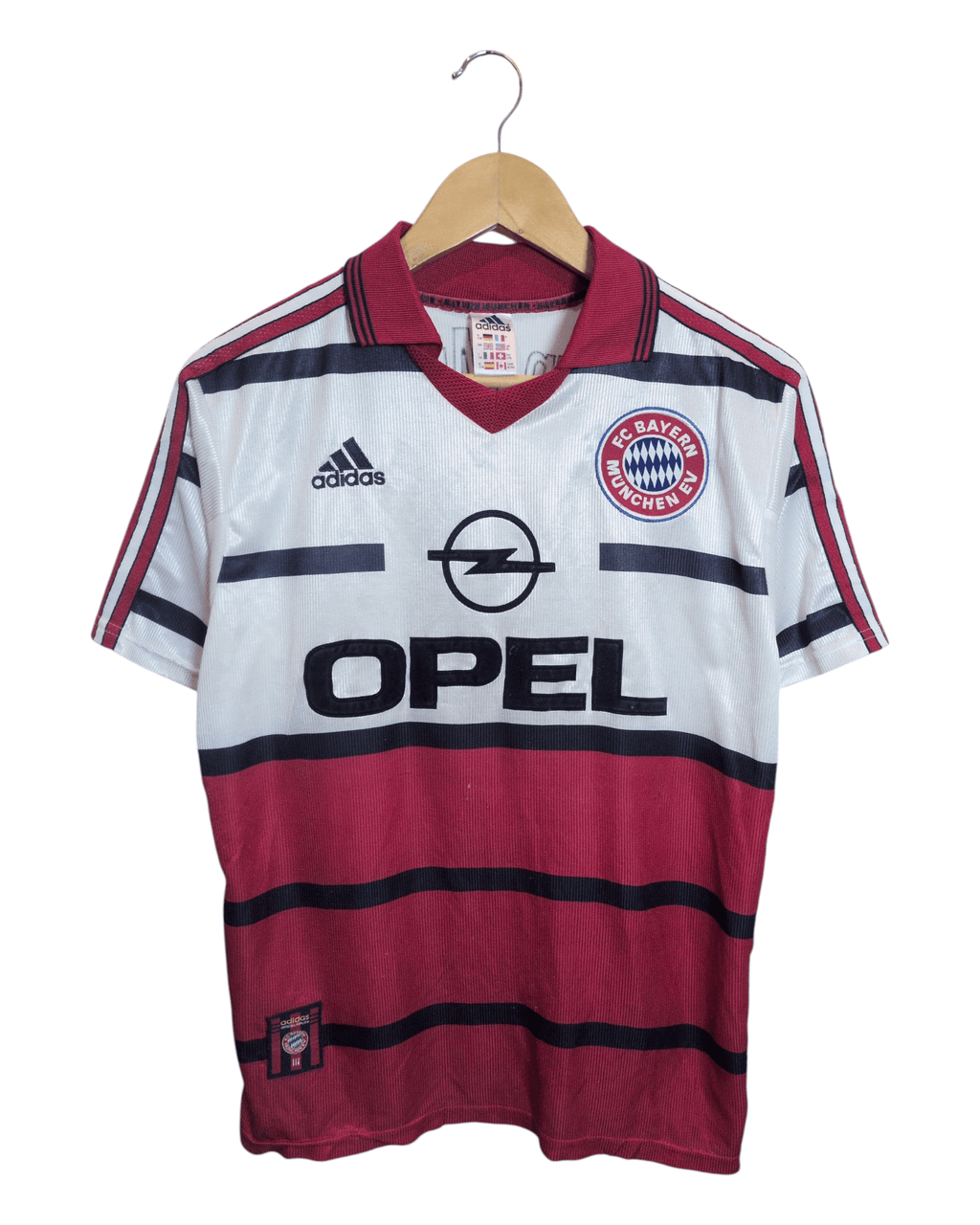 1998-00 Bayern Munich Adidas Away Shirt #9 Elber - (XL.Boys)