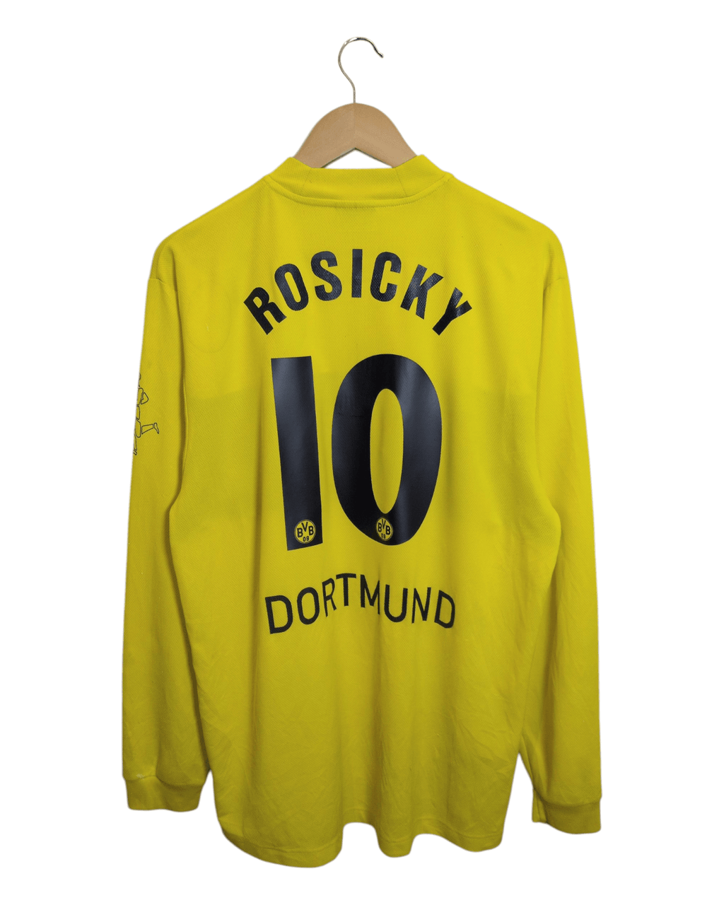 2002-03 Borussia Dortmund goool.de Home L/S Shirt #10 Rosicky - (L)