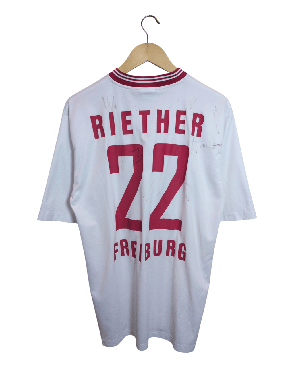 2004-05 Freiburg Jako Signed Home Shirt #22 Reither - (L)