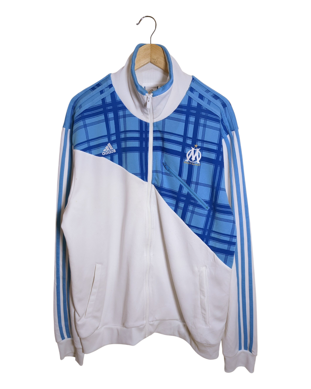 2010-11 Olympique Marseille Adidas Track Jacket - (XL)
