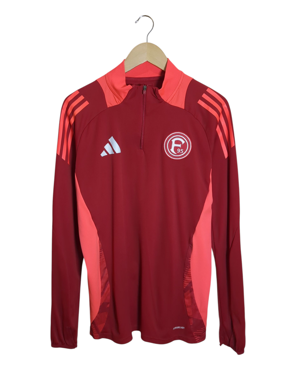 2023-24 Fortuna Dusseldorf Adidas 1/4 Zip Drill Top - (L)