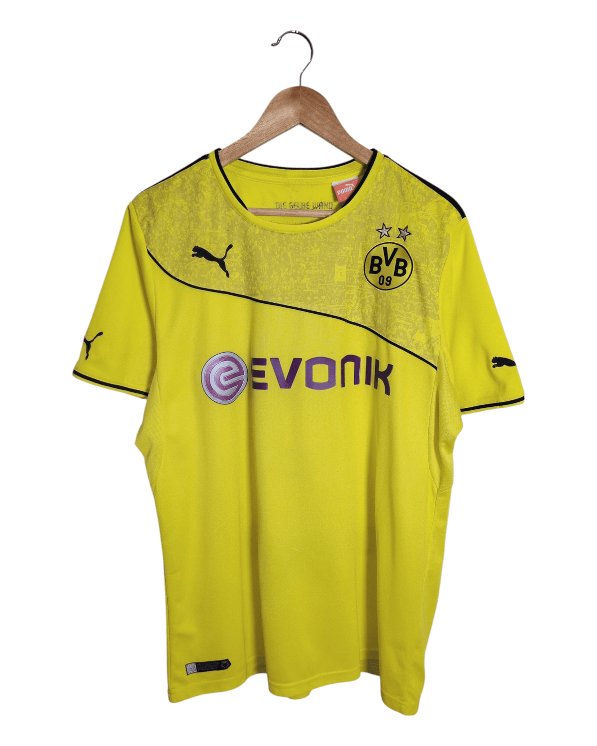 2013-14 Borussia Dortmund Puma Winter Home Shirt #9 Lewandowski - (L)