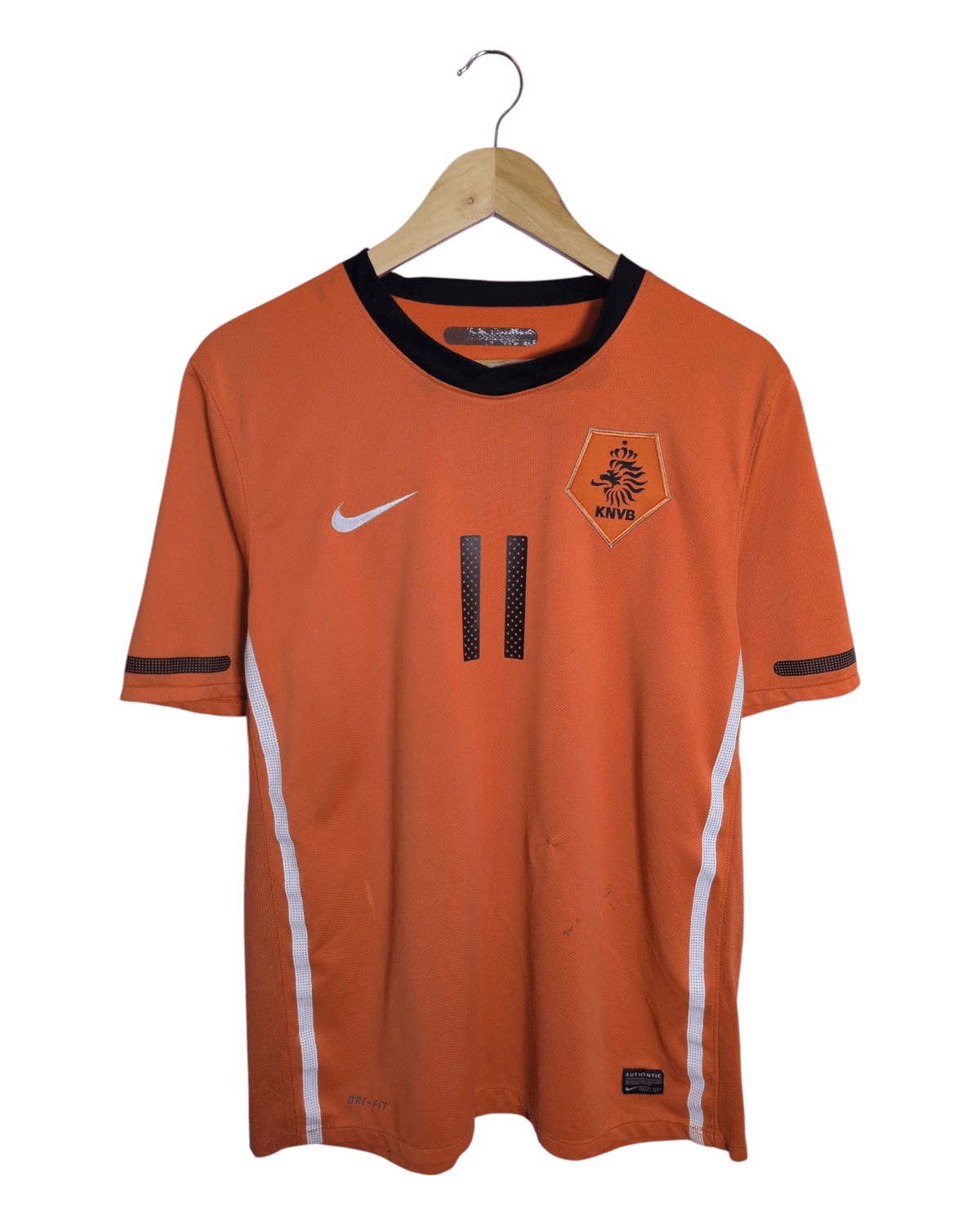 2010-11 Netherlands Nike Home Shirt #11 Robben - (L)