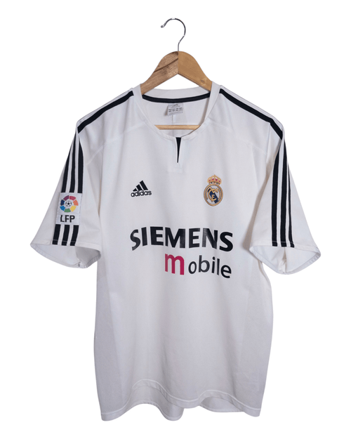 2003-04 Real Madrid Adidas Home Shirt #7 Raul - (L)