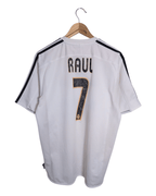 2003-04 Real Madrid Adidas Home Shirt #7 Raul - (L)