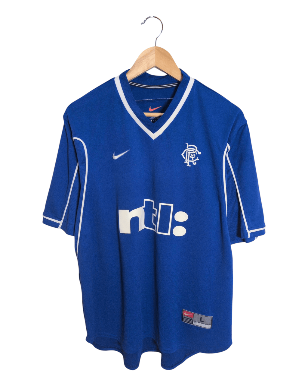 1999-01 Rangers Nike Home Shirt #6 Ferguson - (L)