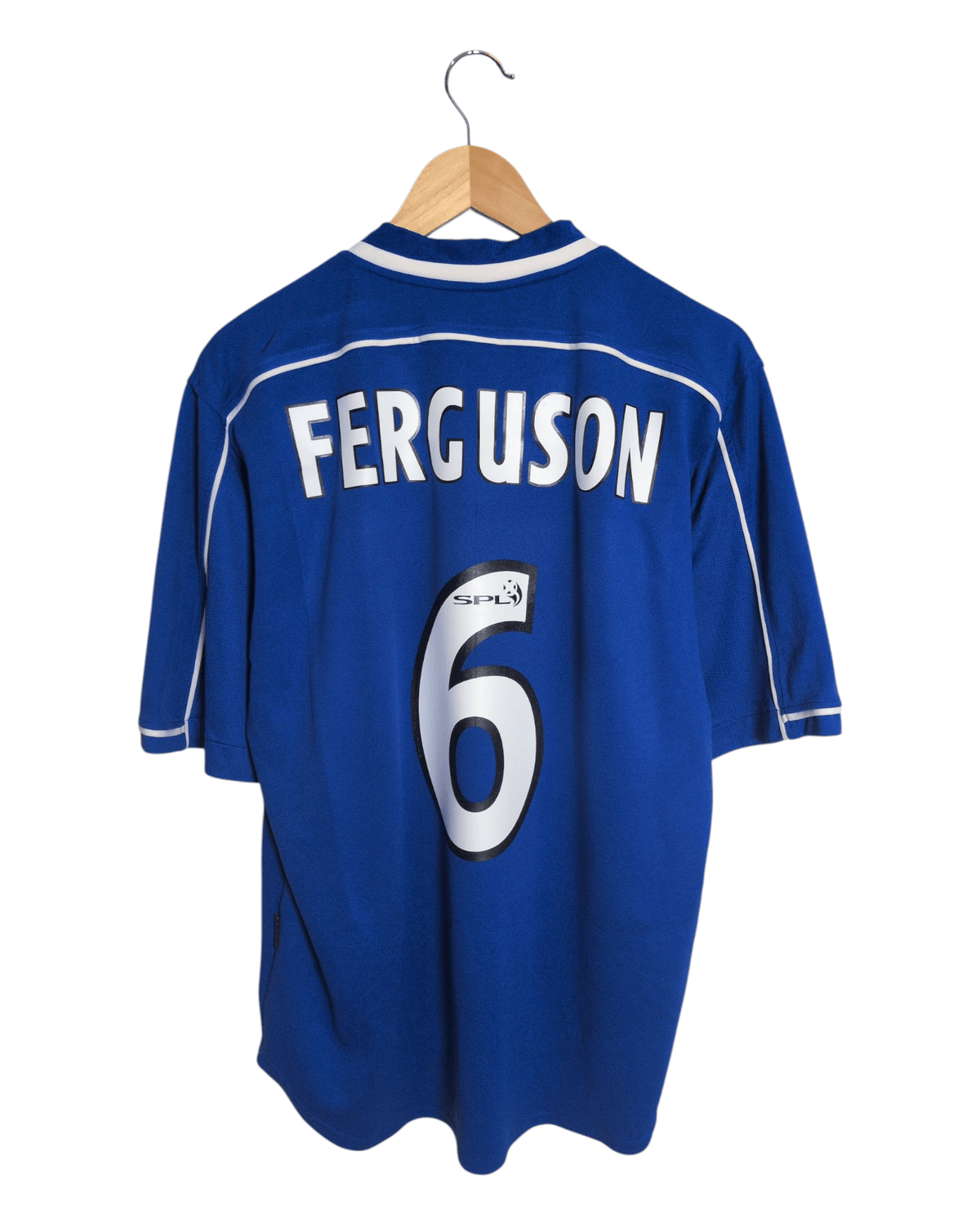 1999-01 Rangers Nike Home Shirt #6 Ferguson - (L)