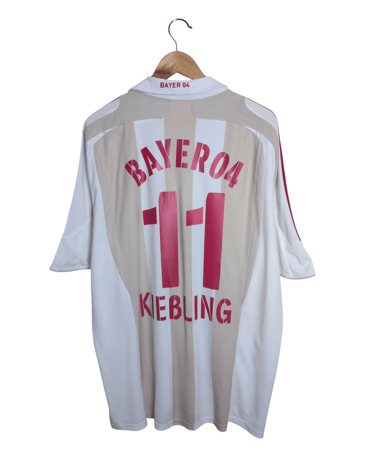 2007-09 Bayer Leverkusen Adidas Away Shirt #11 Kiebling - (XL)