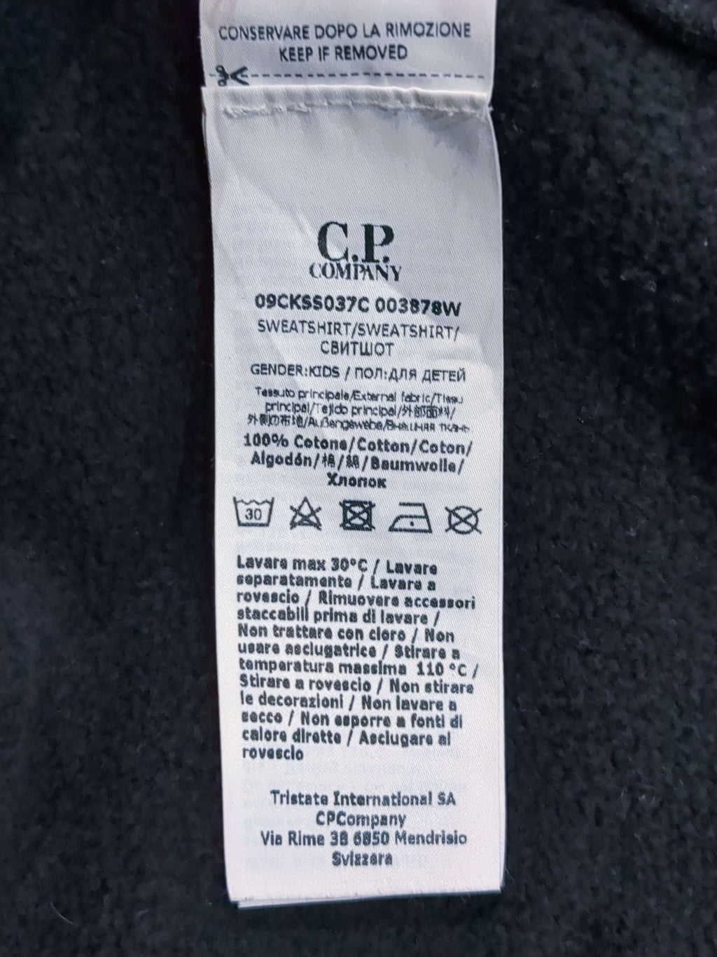 CP Company Lens Hooded Sweatshirt - (M)