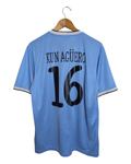 2013-14 Manchester City Nike Home Shirt #16 Kun Aguero - (L)