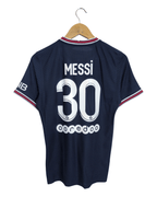 2021-22 PSG Nike Jordan Authentic Home Shirt #30 Messi - (S)