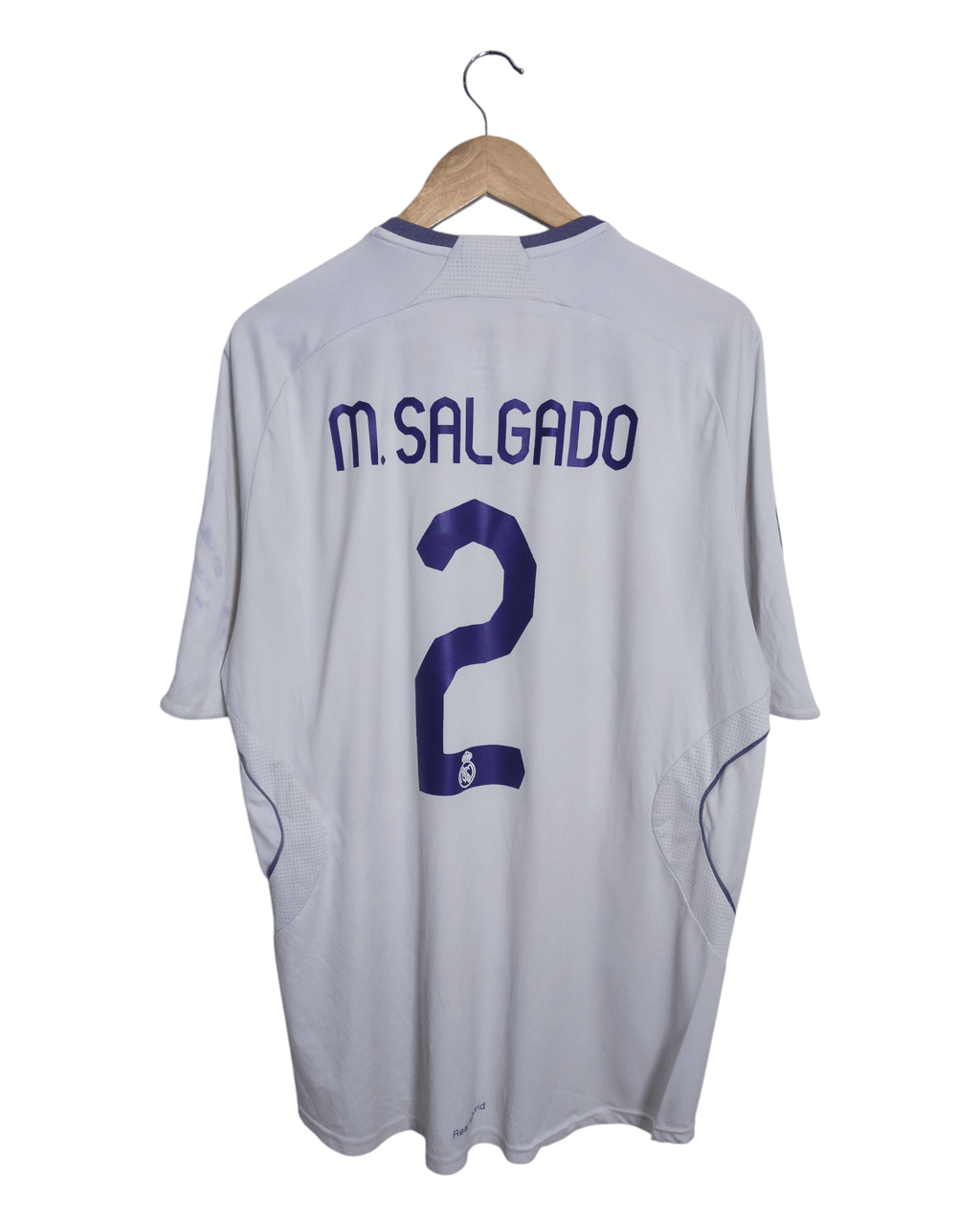 2007-08 Real Madrid Adidas Home Shirt #2 M.Salgado - (XL)