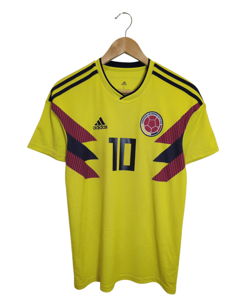 2018-19 Colombia Adidas Home Shirt #10 James - (S)