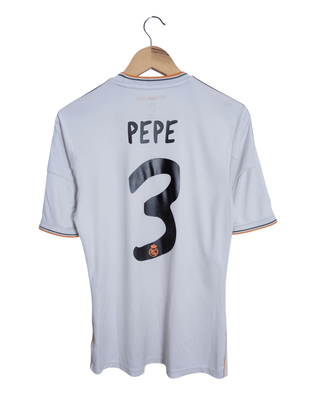 2013-14 Real Madrid Adidas Home Shirt #3 Pepe - (S)