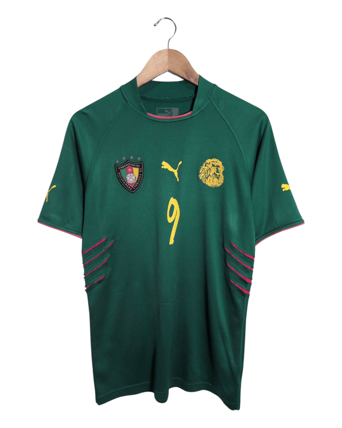 2004-06 Cameroon Puma Home Shirt #9 Eto'o - (S)