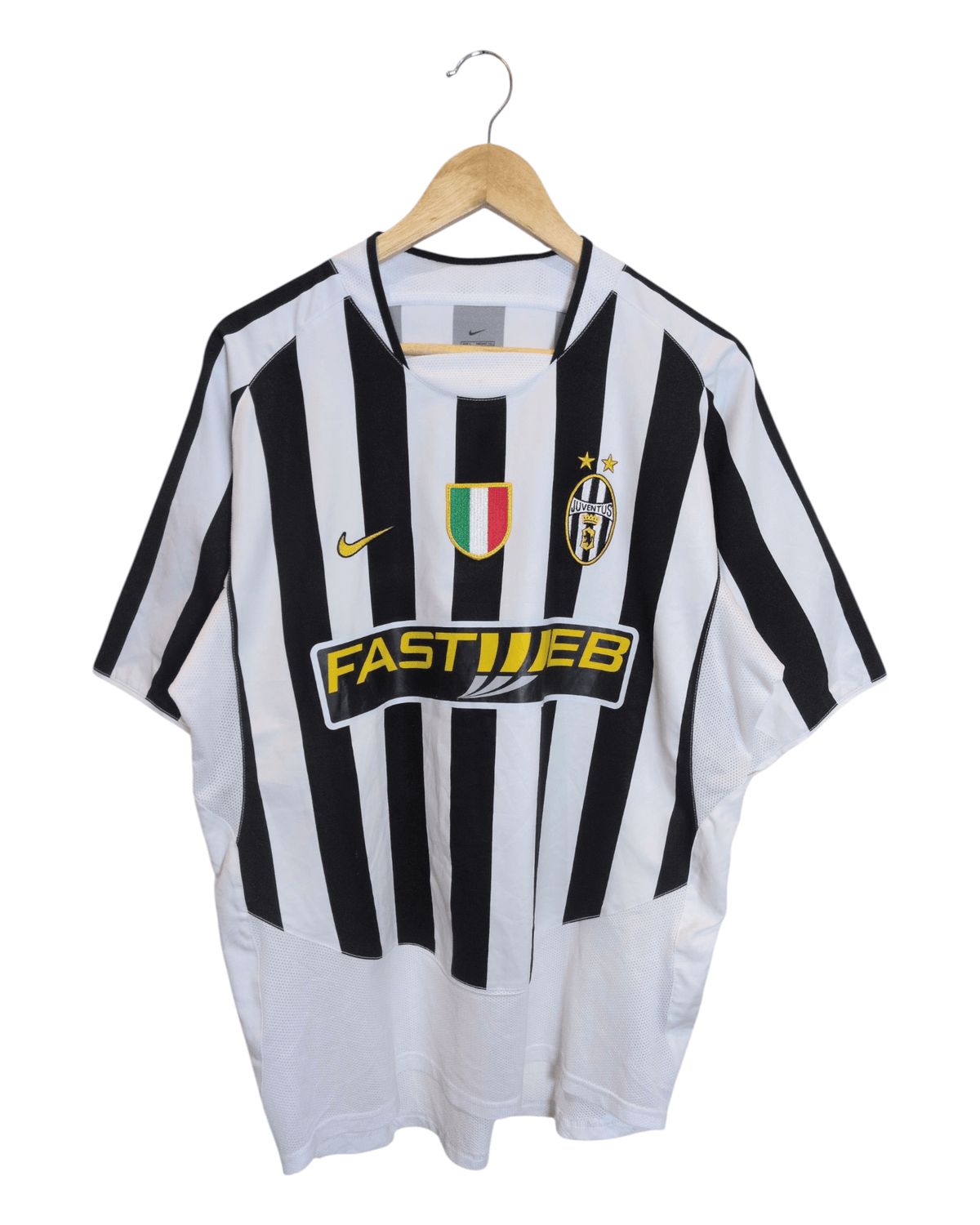 2003-04 Juventus Nike Home Shirt Player Issue Home Shirt #4 Tudor - (L)