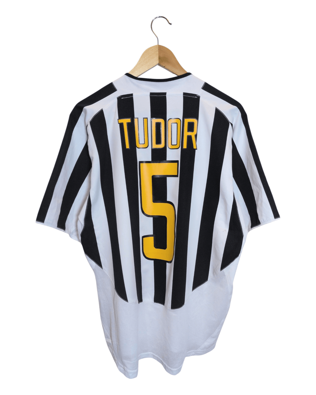 2003-04 Juventus Nike Home Shirt Player Issue Home Shirt #4 Tudor - (L)