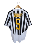 2003-04 Juventus Nike Home Shirt Player Issue Home Shirt #4 Tudor - (L)