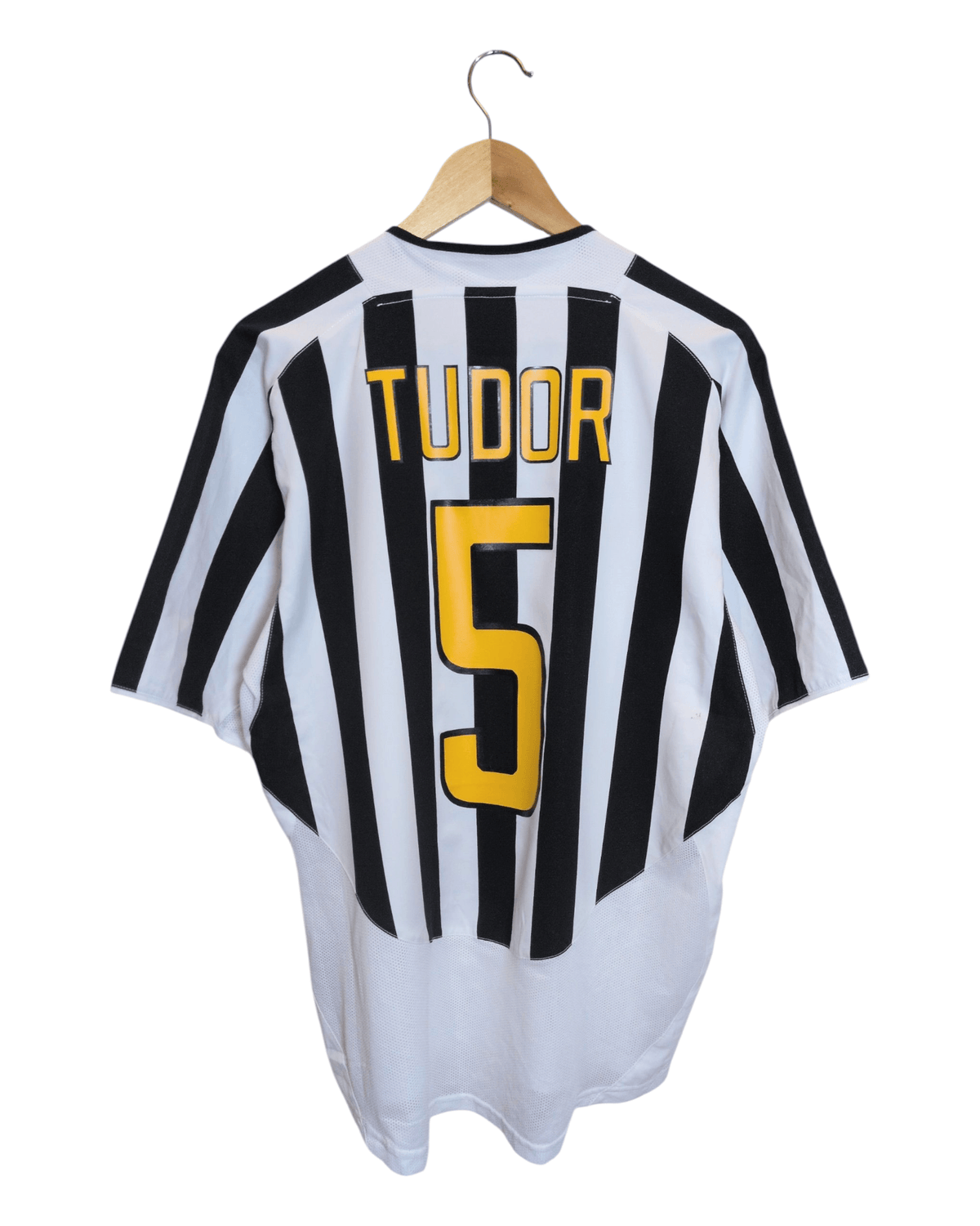 2003-04 Juventus Nike Home Shirt Player Issue Home Shirt #4 Tudor - (L)