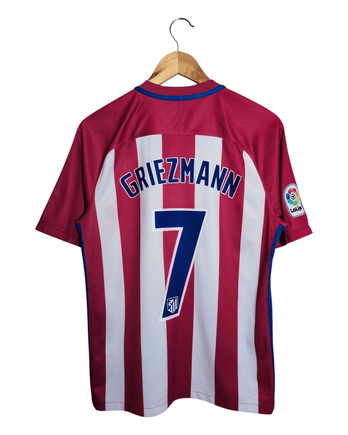 2016-17 Atletico Madrid Nike Home Shirt #7 Griezmann - (M)