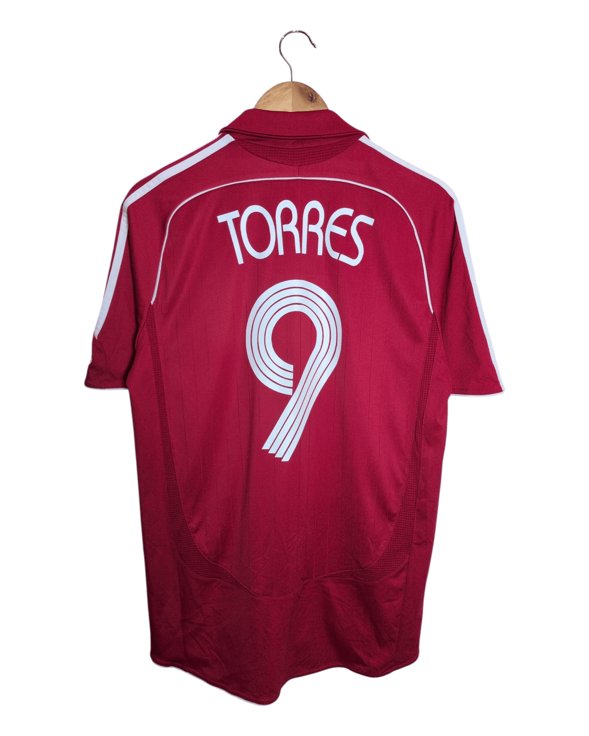 2006-08 Liverpool Adidas Home Shirt #9 Torres - (M)