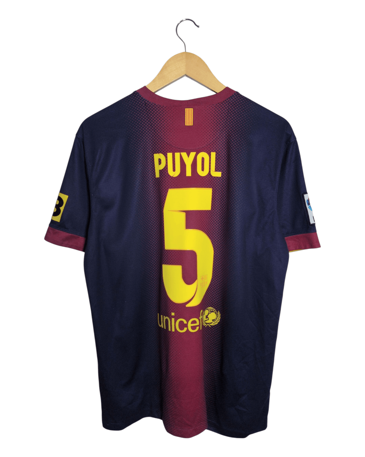 2012-13 Barcelona Nike Home Shirt #5 Puyol - (L)