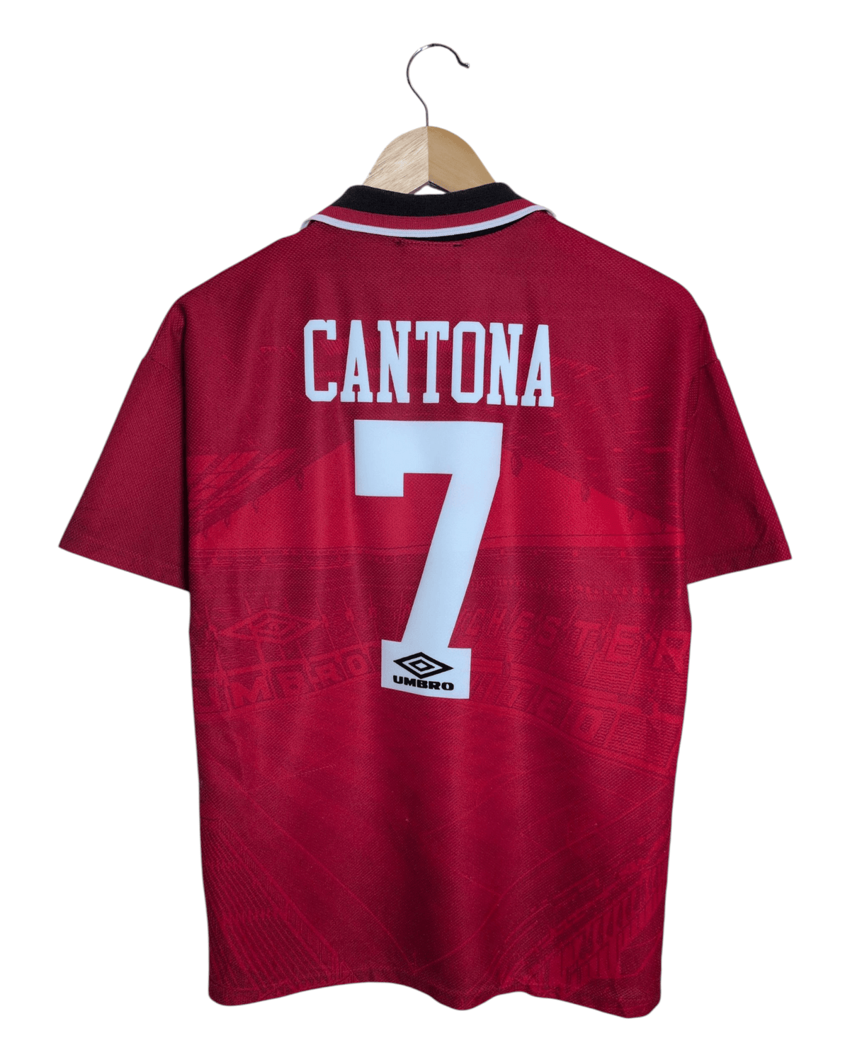 1994-96 Manchester United Umbro Home Shirt #7 Cantona - (Y)