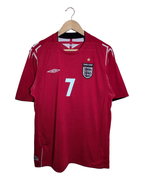 2004-06 England Umbro Away Shirt #7 Beckham - (L)