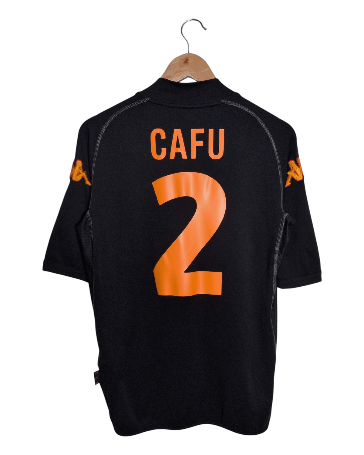 2002-03 AS Roma Kappa Third Shirt #2 Cafu - (M)
