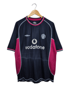 2000-01 Manchester United Umbro Third Shirt #7 Beckham - (XL)