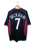 2000-01 Manchester United Umbro Third Shirt #7 Beckham - (XL)