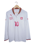 2012-14 Switzerland Puma Home L/S Shirt #10 Xhaka - (M)