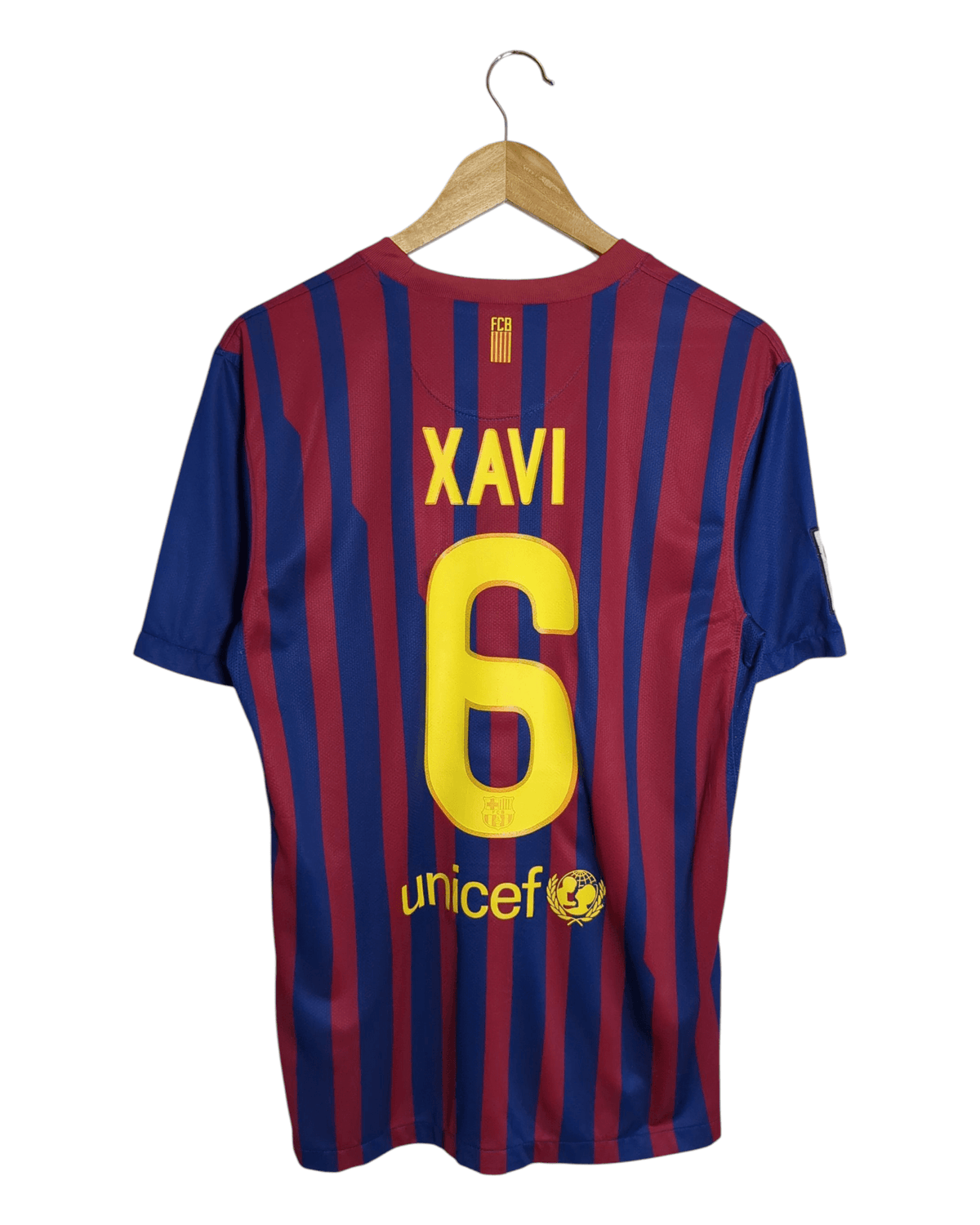 2011-12 Barcelona Nike Home Shirt #6 Xavi - (M)