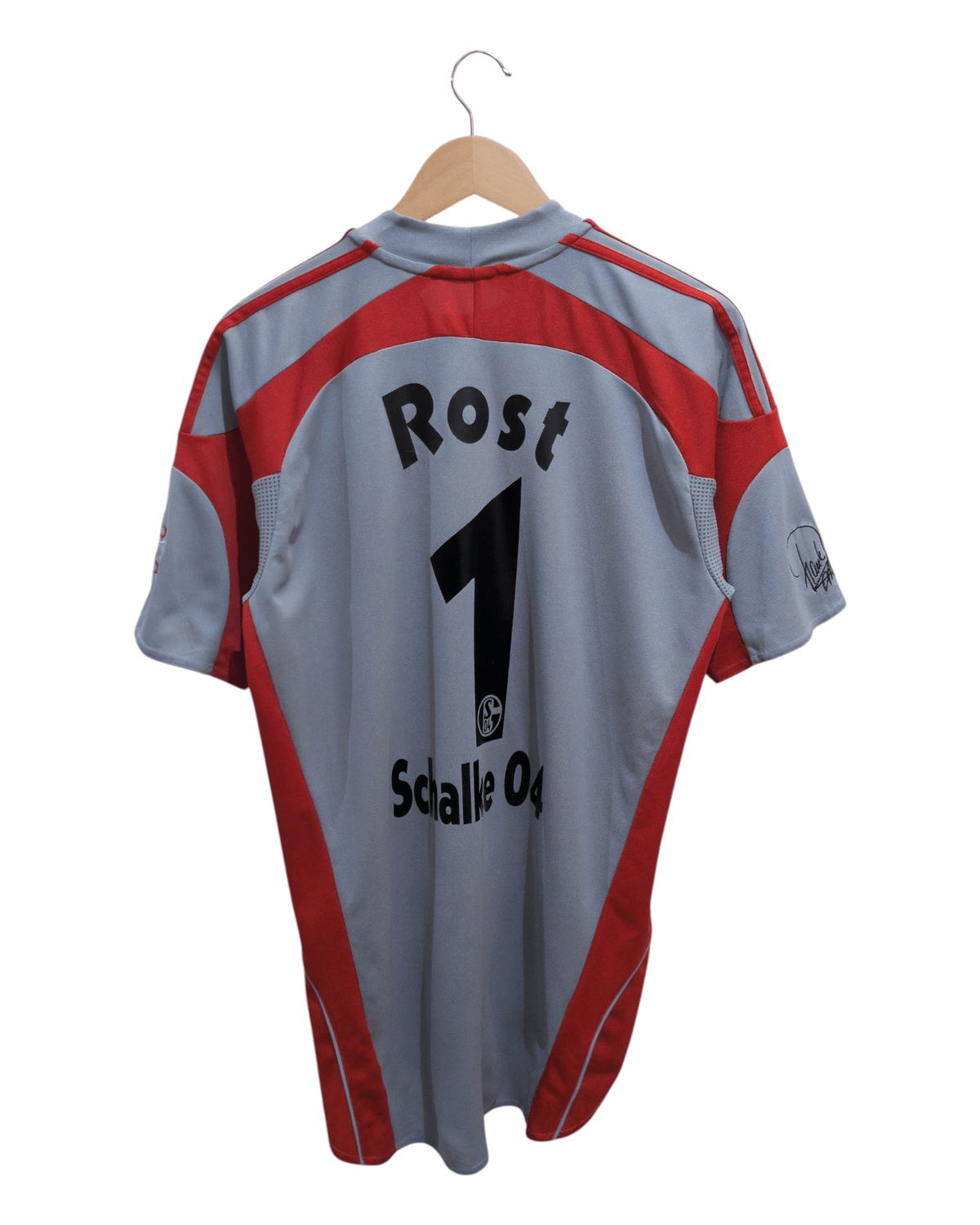 2005-07 Schalke Adidas Player Issue Goalkeeper Shirt #1 Rost - (M)