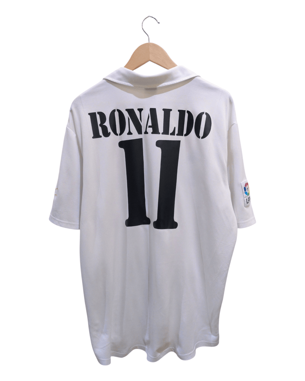 2002-03 Real Madrid Adidas Centenary Home Shirt #11 Ronaldo - (XL)