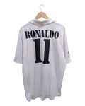 2002-03 Real Madrid Adidas Centenary Home Shirt #11 Ronaldo - (XL)