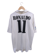 2002-03 Real Madrid Adidas Centenary Home Shirt #11 Ronaldo - (XL)