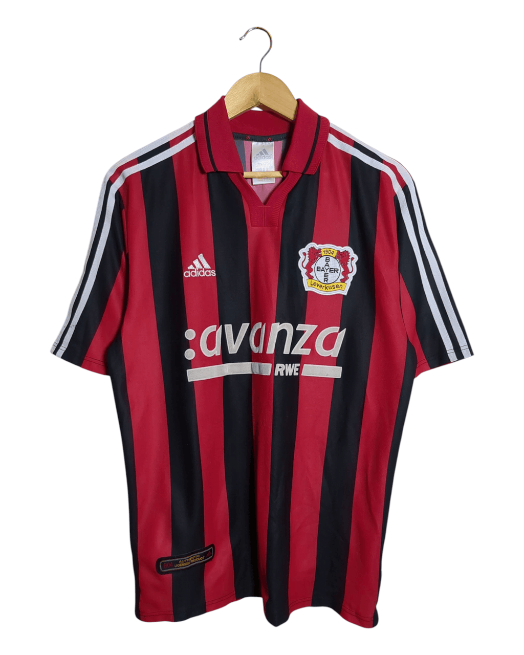 2000-01 Bayer Leverkusen Adidas Home Shirt #13 Ballack - (M)