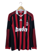 2009-10 AC Milan Adidas Home L/S Shirt #80 Ronaldinho - (S)
