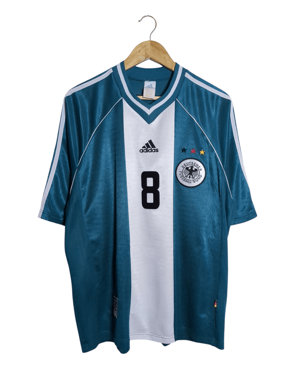 1998-00 Germany Adidas Away Shirt #8 Matthaus - (L)