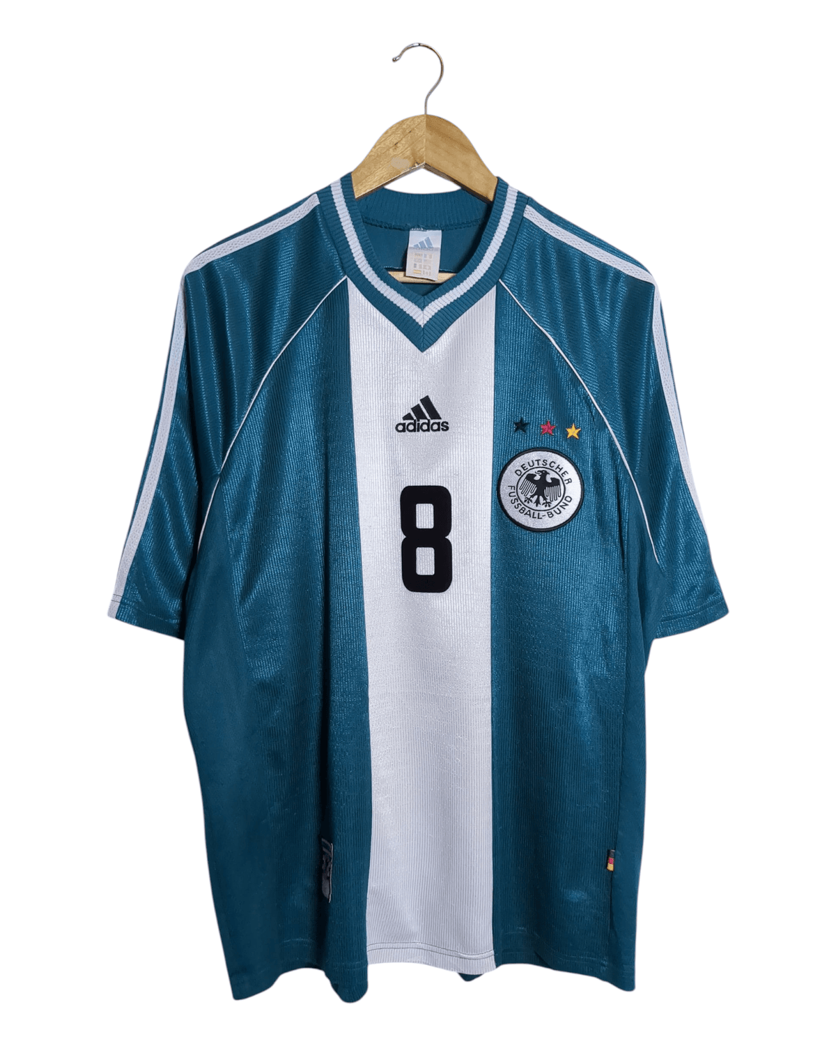 1998-00 Germany Adidas Away Shirt #8 Matthaus - (L)