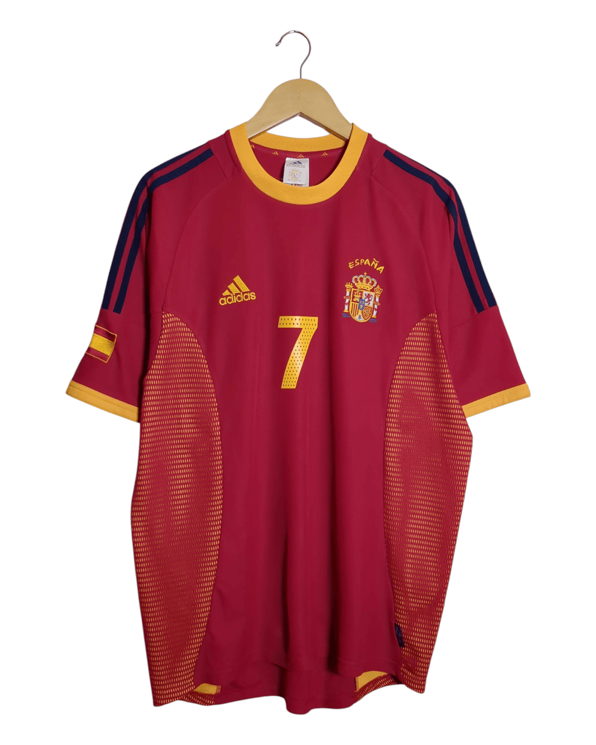 2002-04 Spain Adidas Home Shirt #7 Raul - (L)