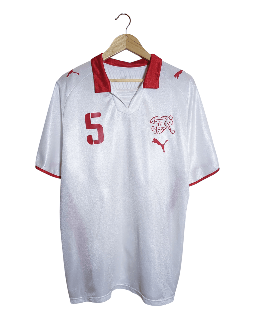 2008-10 Switzerland Puma Away Shirt #5 Lichtsteiner - (L)