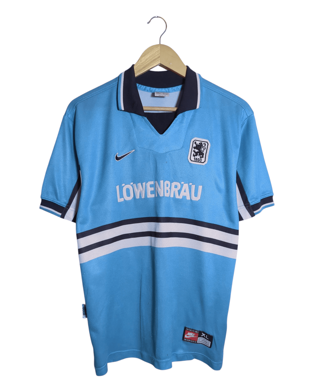 1997-98 1860 Munich Nike Home Shirt #19 Abedi Pele - (XL.Boys)