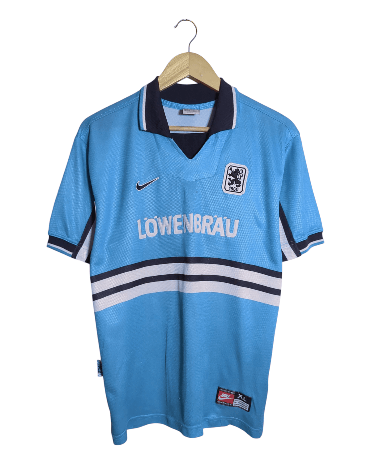 1997-98 1860 Munich Nike Home Shirt #19 Abedi Pele - (XL.Boys)