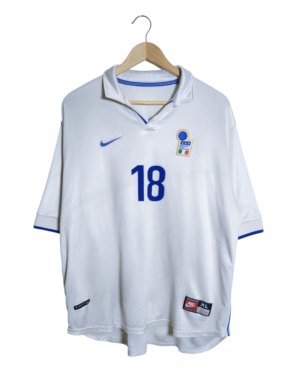 1997-98 Italy Nike Away Shirt #18 R.Baggio - (L)